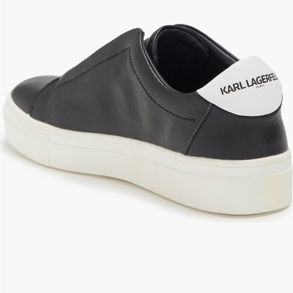 Karl Lagerfeld Monochrome Slip-On Sneakers - Picture 3 of 5